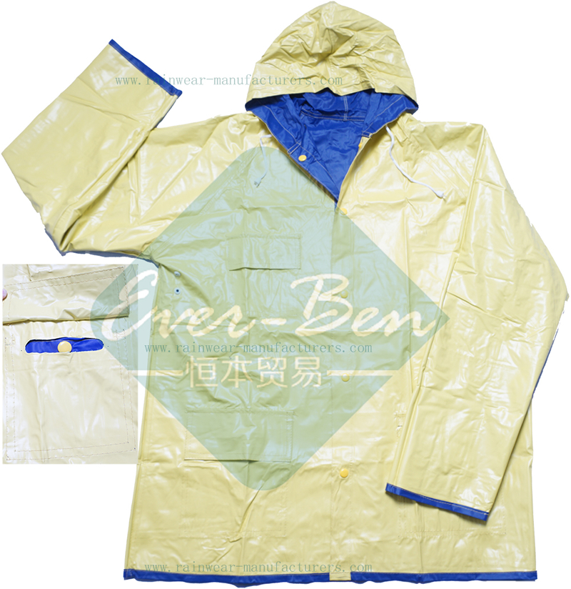 Reversible heavy duty rain gear-heavy duty raincoat